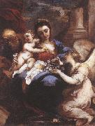 CASTELLO, Valerio Holy Family with an Angel fdg painting